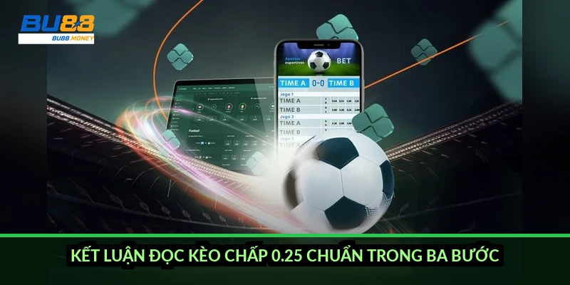 Cách đọc kèo chấp 0.25 và cách tính tiền thắng thua theo tỷ số 5 Kết luận đọc kèo chấp 0.25 chuẩn trong ba bước