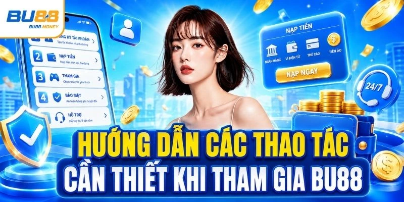 Hướng dẫn các thao tác cần thiết khi tham gia BU88